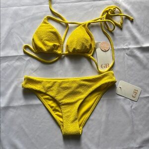 NWT Gianni Bini Yelow Bikini Set